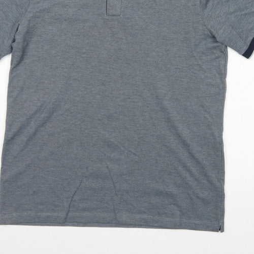 Marks and Spencer Men's Grey M Ultimate Polo Regular Fit Cotton Stretch