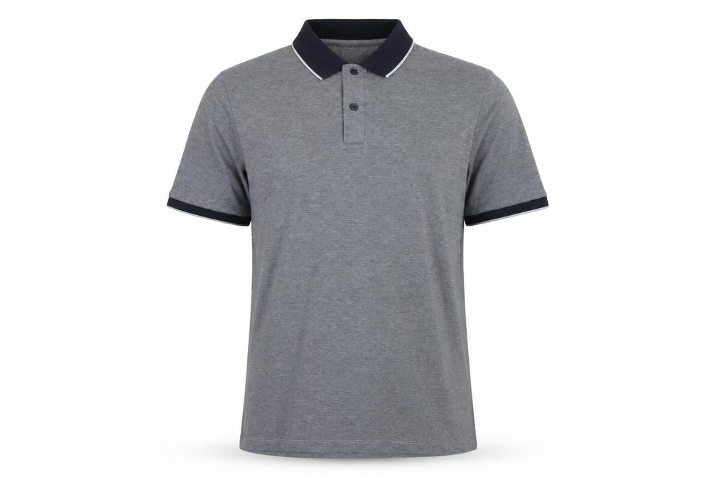Marks and Spencer Men's Grey M Ultimate Polo Regular Fit Cotton Stretch