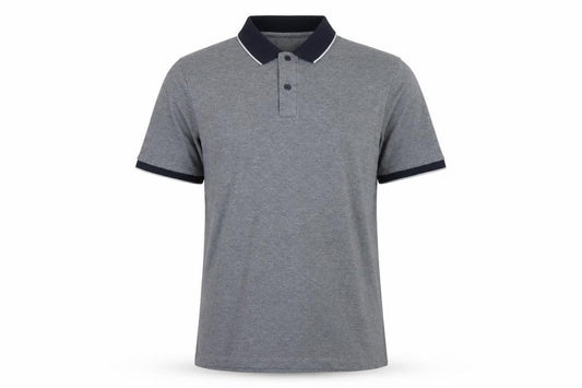 Marks and Spencer Men's Grey M Ultimate Polo Regular Fit Cotton Stretch