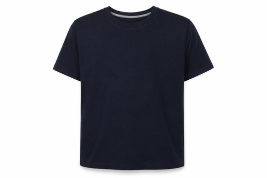 John Lewis Men’s Navy Blue L Cotton Crew Neck Short Sleeve T-Shirt