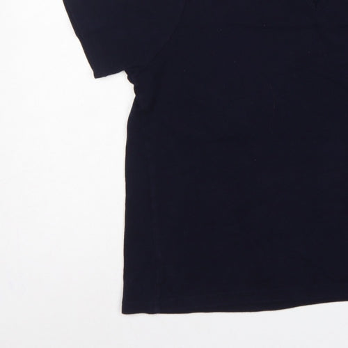 EWM Pure Classics Women’s Blue Size 20 Basic Cotton Keyhole T-Shirt