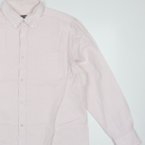 Debenhams The Collection Men’s Pink Stripe 16.5 Classic Fit Dress Shirt