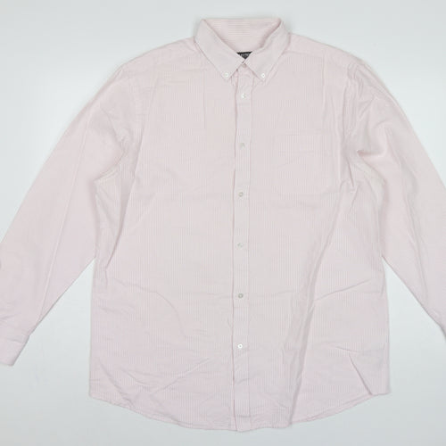 Debenhams The Collection Men’s Pink Stripe 16.5 Classic Fit Dress Shirt