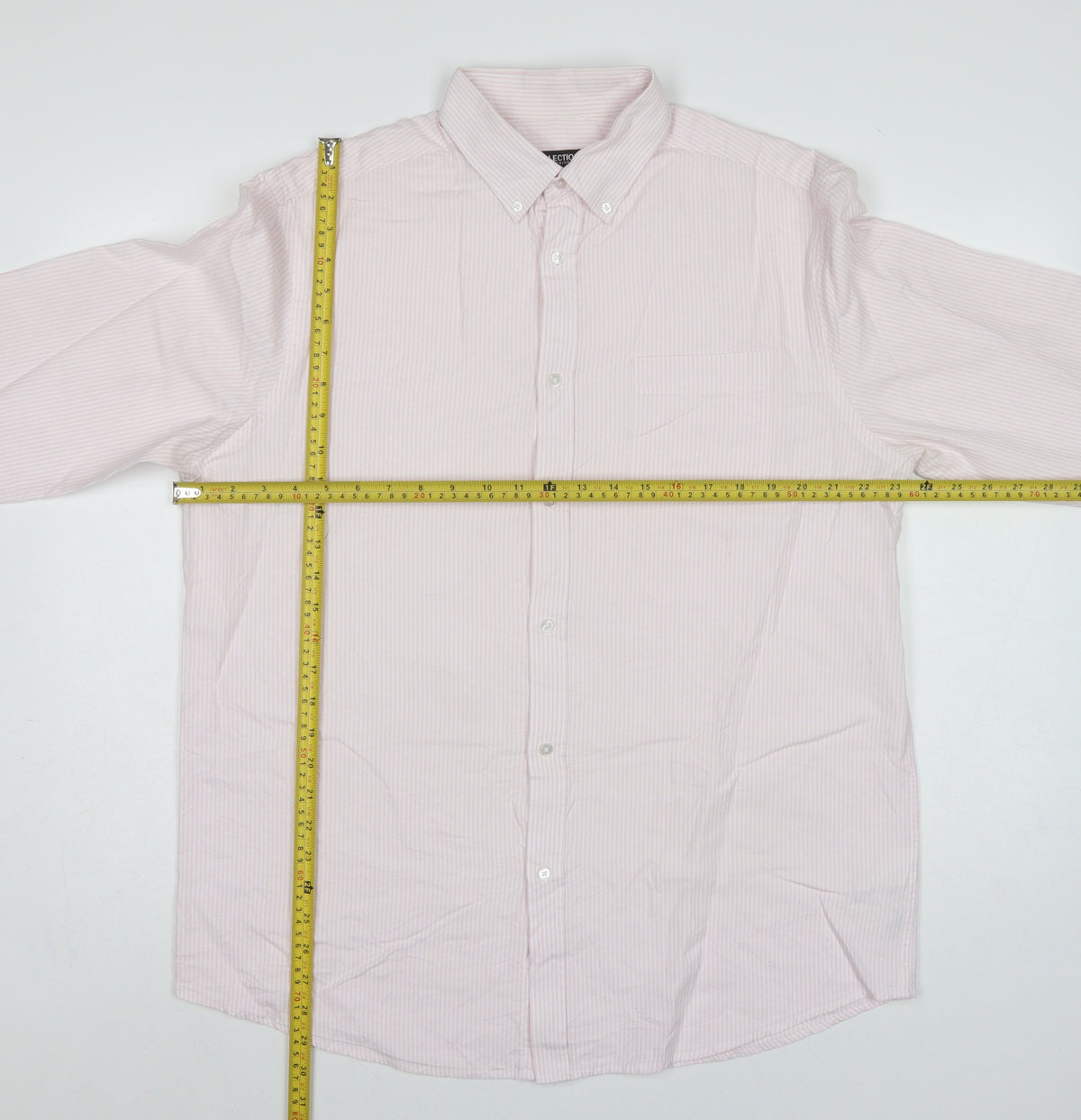 Debenhams The Collection Men’s Pink Stripe 16.5 Classic Fit Dress Shirt