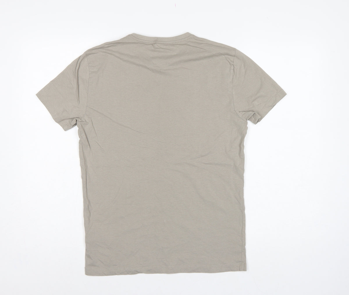 GAS Men’s Beige M Graphic Art Crew Neck Short Sleeve T-Shirt