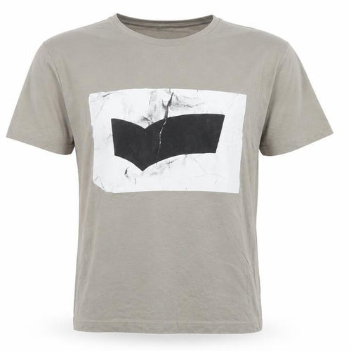 GAS Men’s Beige M Graphic Art Crew Neck Short Sleeve T-Shirt