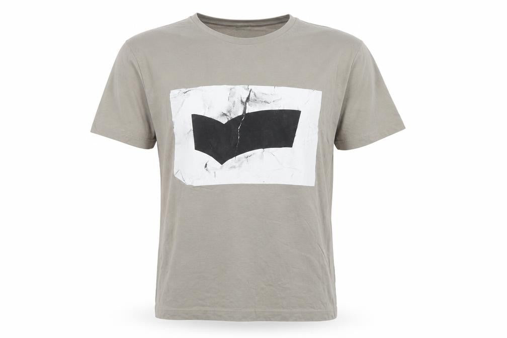 GAS Men’s Beige M Graphic Art Crew Neck Short Sleeve T-Shirt