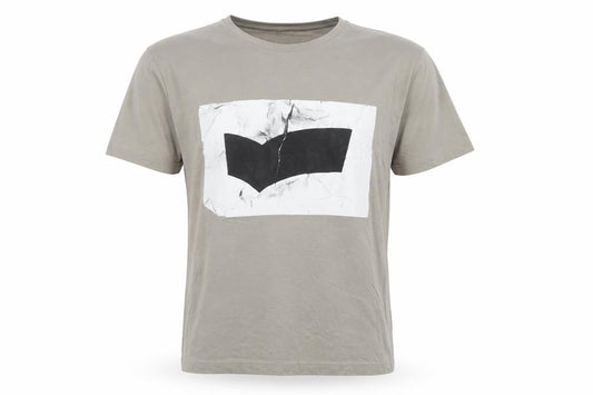 GAS Men’s Beige M Graphic Art Crew Neck Short Sleeve T-Shirt