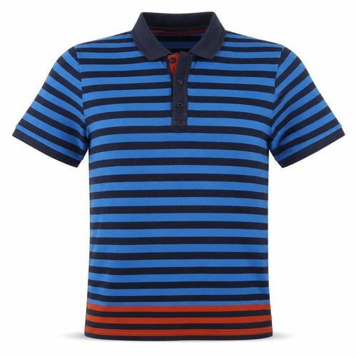 Original Penguin Men’s Blue Striped Heritage Slim Fit Cotton Polo M
