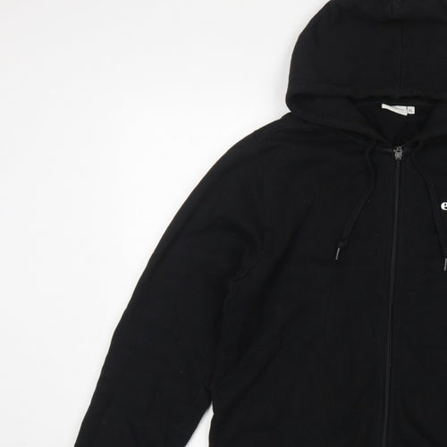 Ellesse Men’s Black XL Full Zip Logo Hoodie Cotton Fleece