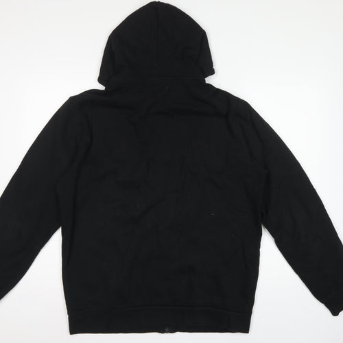 Ellesse Men’s Black XL Full Zip Logo Hoodie Cotton Fleece