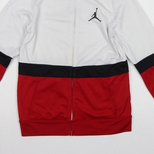Jordan Boys Multicoloured 12-13 Years Full Zip Colourblock Sweatshirt