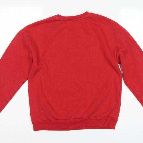George Girls Red Minnie Mouse Sequin Sweatshirt 12-13 Years Pullover