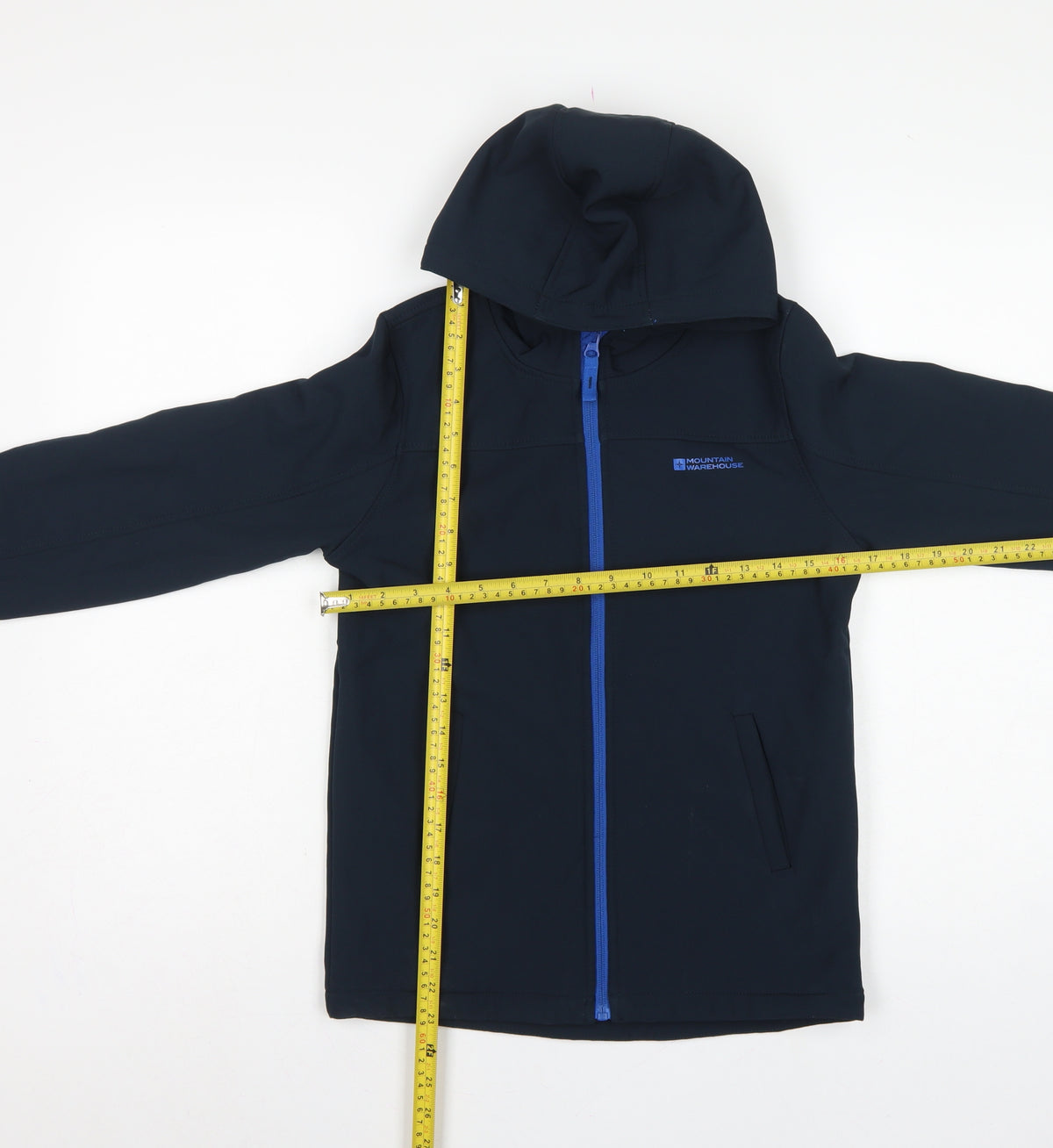 Mountain Warehouse Boys Black 11-12 Years Softshell Hooded Jacket