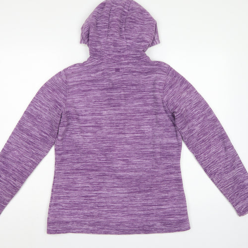 Mountain Warehouse Women’s Purple Fleece Hooded Jacket UK 12 Full Zip