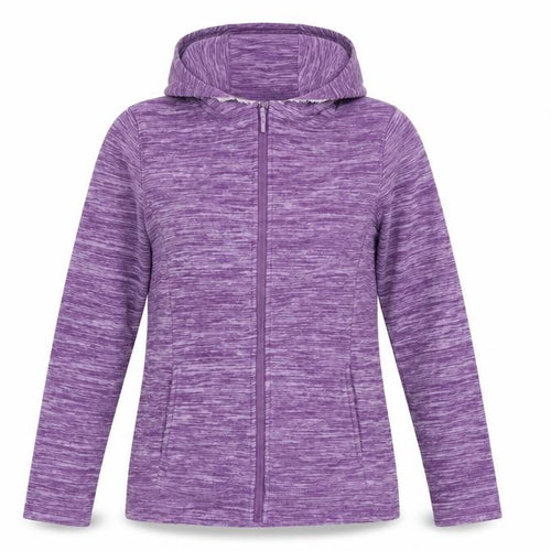 Mountain Warehouse Women’s Purple Fleece Hooded Jacket UK 12 Full Zip