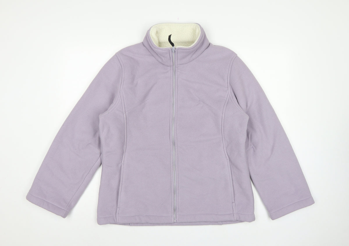 Regatta Women’s Purple UK 16 Fleece Jacket Full Zip Sherpa Lined