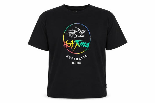 Hot Tuna Men's Black XL Fish Graphic Surfwear Australia T-Shirt