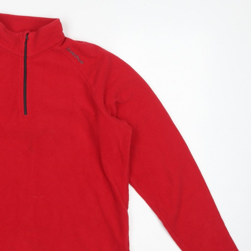 Additional view of Quechua Women's Red S Fleece 1/4 Zip Pullover Sweatshirt Hiking