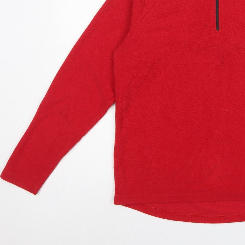Additional view of Quechua Women's Red S Fleece 1/4 Zip Pullover Sweatshirt Hiking