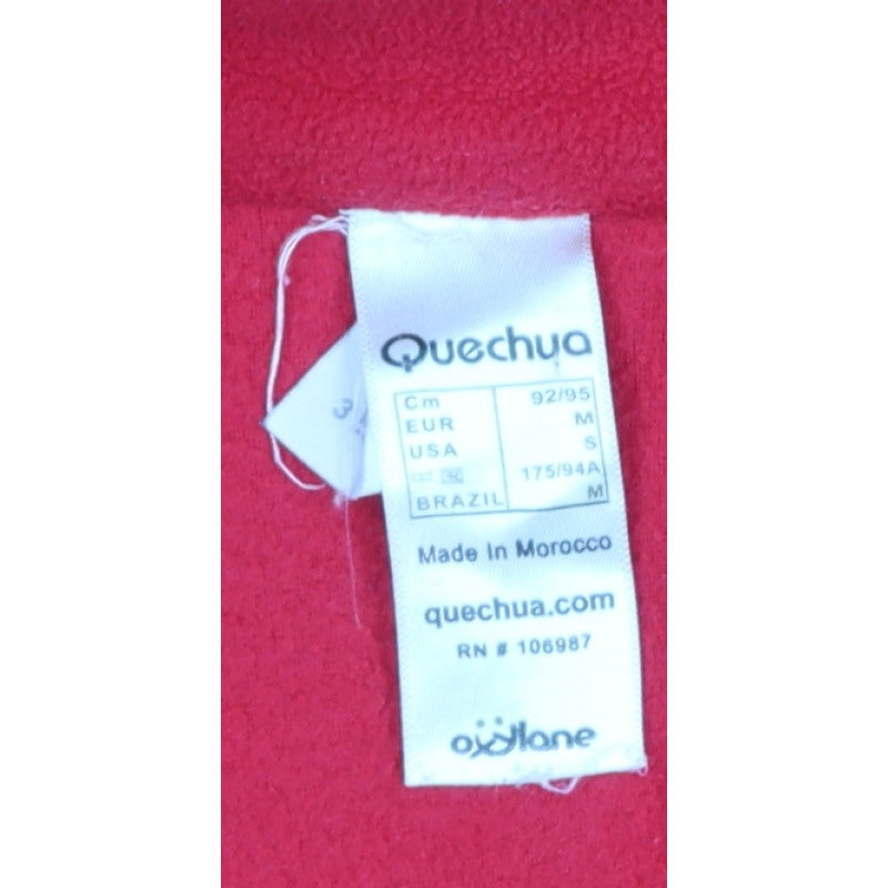 Additional view of Quechua Women's Red S Fleece 1/4 Zip Pullover Sweatshirt Hiking