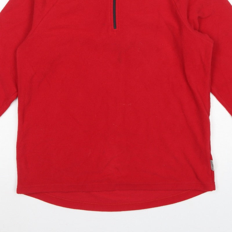 Additional view of Quechua Women's Red S Fleece 1/4 Zip Pullover Sweatshirt Hiking