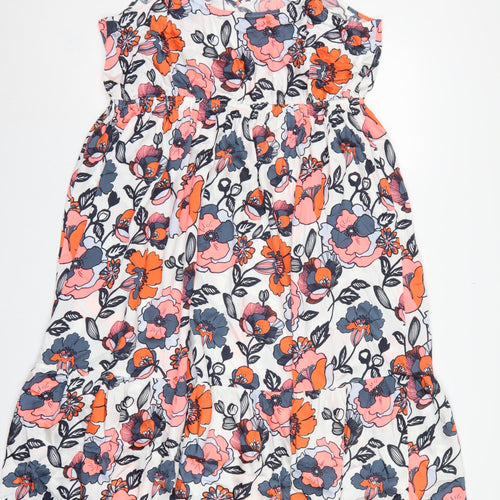 Marks and Spencer Women Multicoloured Floral Maxi Dress UK 20 Ruffle