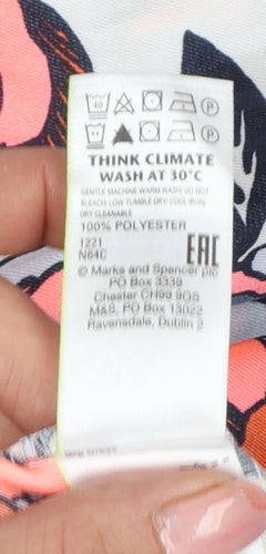 Marks and Spencer Women Multicoloured Floral Maxi Dress UK 20 Ruffle