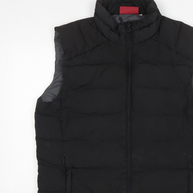 Mountain Warehouse Men Black L Crescent Down Padded Gilet Bodywarmer
