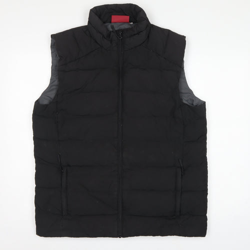 Mountain Warehouse Men Black L Crescent Down Padded Gilet Bodywarmer