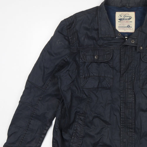 St George by Duffer Men’s Blue 2XL Military Utility Padded Jacket