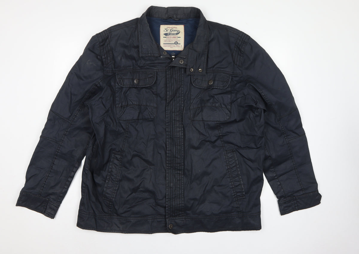 St George by Duffer Men’s Blue 2XL Military Utility Padded Jacket