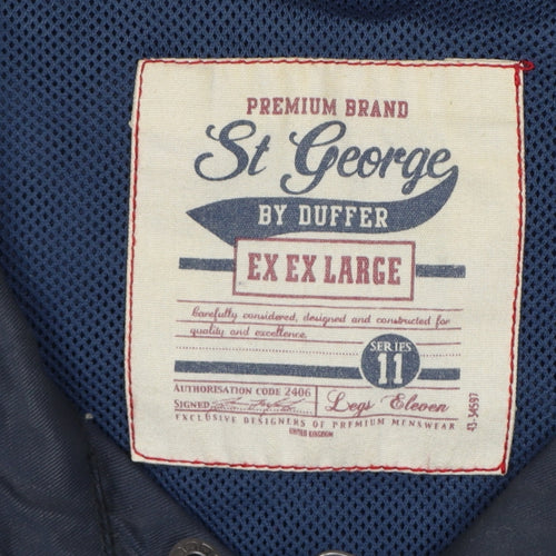 St George by Duffer Men’s Blue 2XL Military Utility Padded Jacket