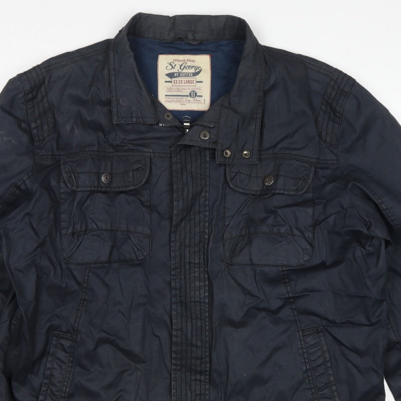 St George by Duffer Men’s Blue 2XL Military Utility Padded Jacket