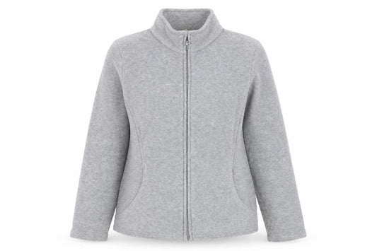 Marks and Spencer Women Grey UK 14 Fleece Full Zip Basic Jacket