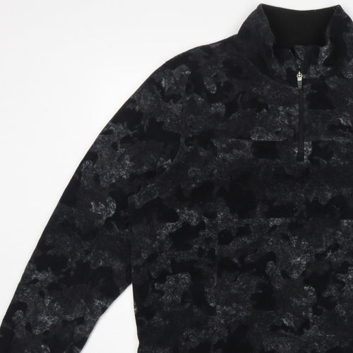 Parkside Men’s Black Camo XL Half Zip Fleece Sweatshirt