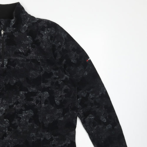 Parkside Men’s Black Camo XL Half Zip Fleece Sweatshirt