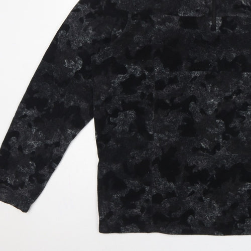 Parkside Men’s Black Camo XL Half Zip Fleece Sweatshirt
