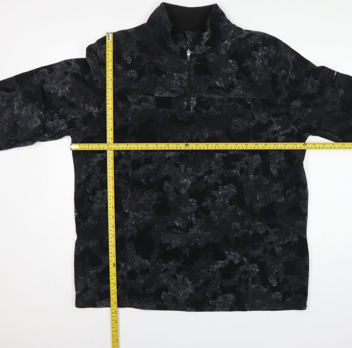 Parkside Men’s Black Camo XL Half Zip Fleece Sweatshirt