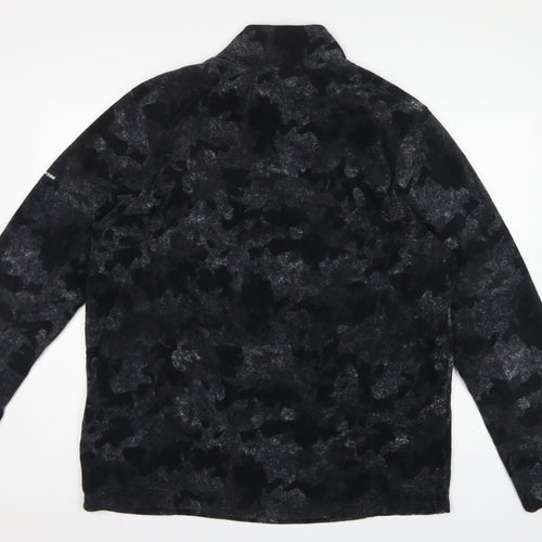Parkside Men’s Black Camo XL Half Zip Fleece Sweatshirt