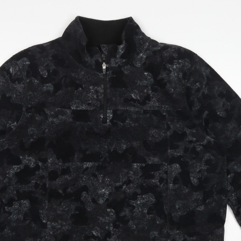 Parkside Men’s Black Camo XL Half Zip Fleece Sweatshirt