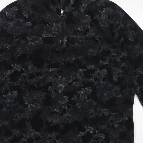 Parkside Men’s Black Camo XL Half Zip Fleece Sweatshirt