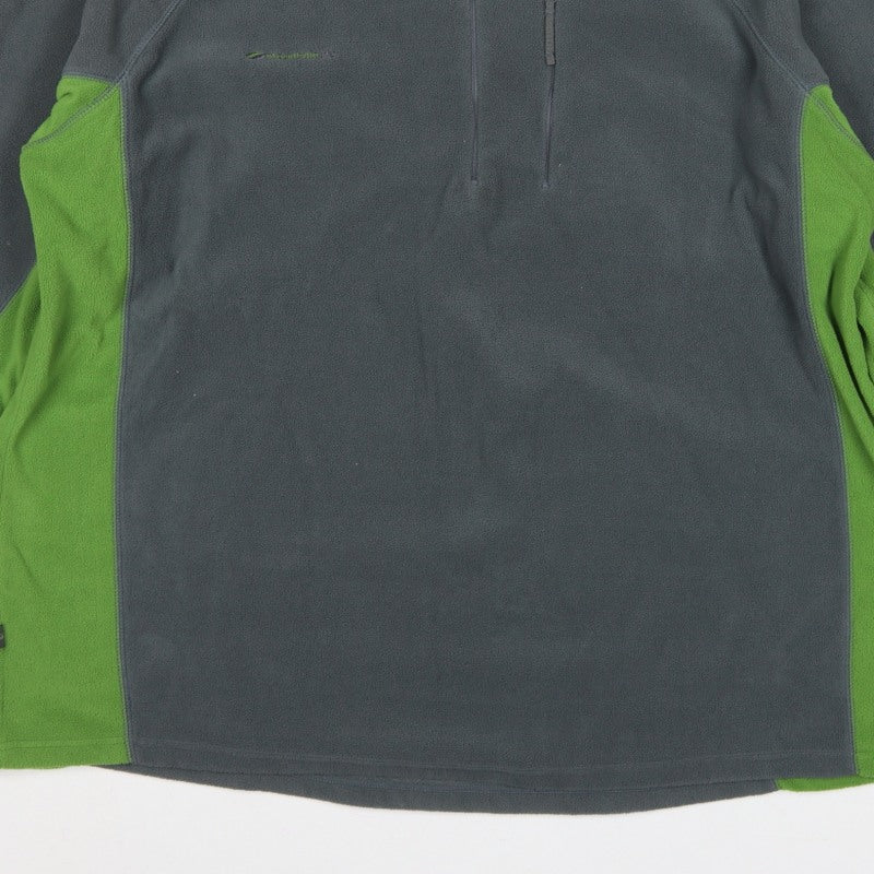 Mountainlife Men’s Grey Green 2XL 1/4 Zip Fleece Pullover Outdoor