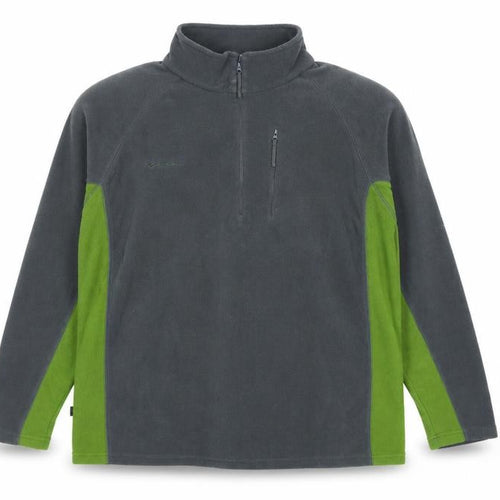 Mountainlife Men’s Grey Green 2XL 1/4 Zip Fleece Pullover Outdoor