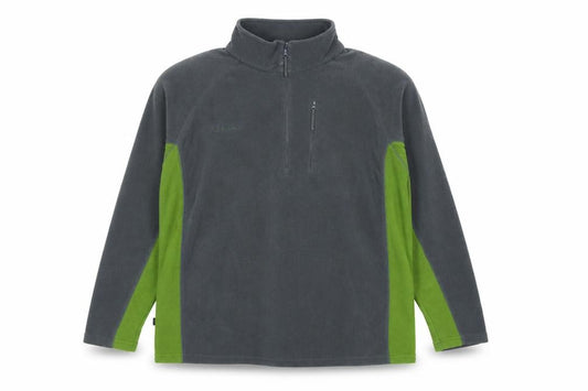 Mountainlife Men’s Grey Green 2XL 1/4 Zip Fleece Pullover Outdoor