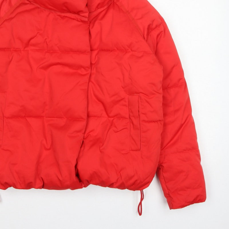 Next Women Red UK 8 Short Padded Puffer Jacket High Collar