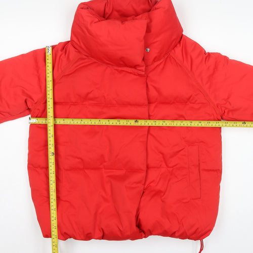Next Women Red UK 8 Short Padded Puffer Jacket High Collar