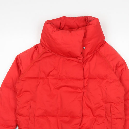 Next Women Red UK 8 Short Padded Puffer Jacket High Collar