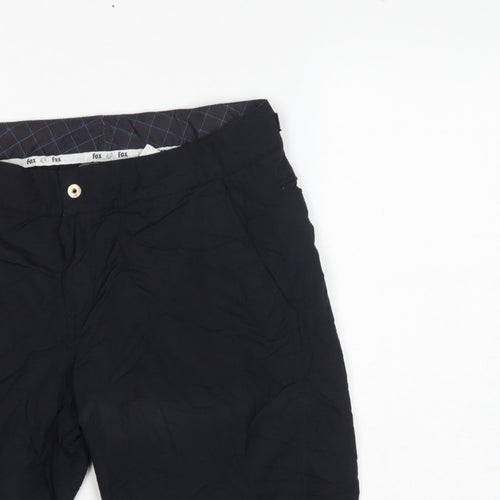 Fox Men's Black L Biker MTB Shorts Adjustable Waist Zip Pockets