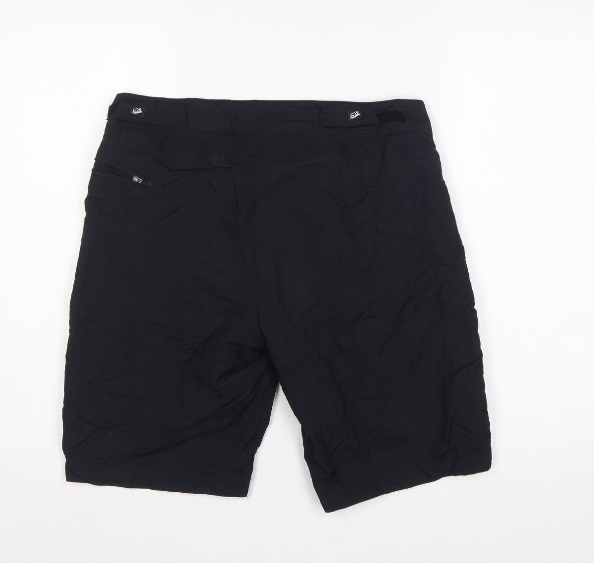 Fox Men's Black L Biker MTB Shorts Adjustable Waist Zip Pockets